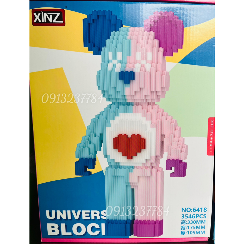 lego bearbrick hàng XinZ xịn sò