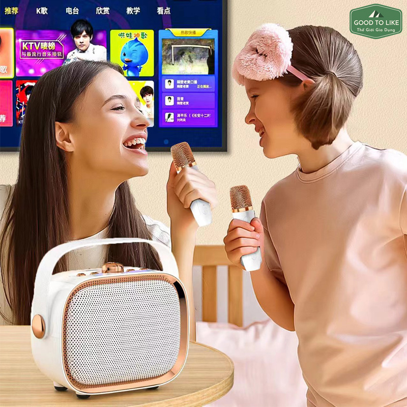 Loa Karaoke Bluetooth NR138 Kèm Micro Không Dây,Bass Cực Mạnh,Âm Thanh Vòm Tương Thích Điện Thoại,Tivi.Thiết Kế Hiện Đại