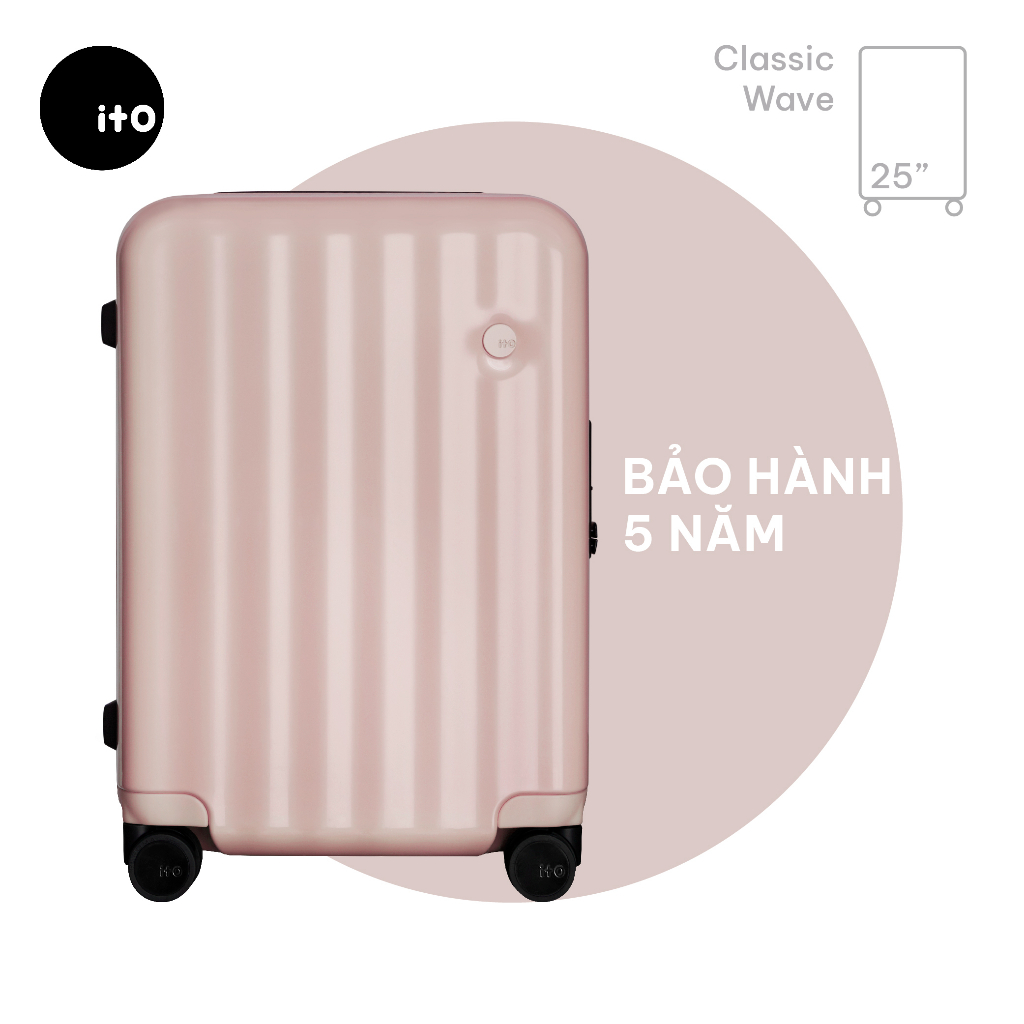 Vali ký gửi ITO Classic Wave 25-inch (64 cm) Hard Shell với khóa TSA