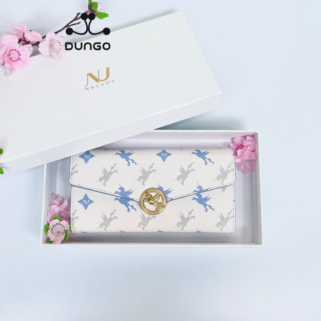 Túi Xách & Ví Dài DU070721-16 NUCELLE Khóa Ngựa Một Sừng Đựng vừa điện thoại