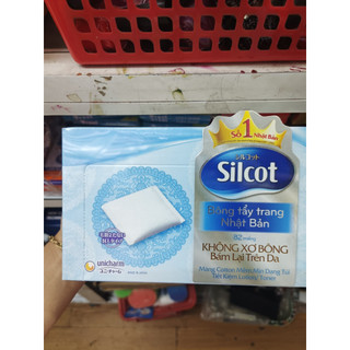 Bông tẩy trang Silcot Hộp 82 miếng Nhật