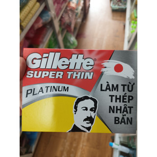 Lam Gillette Super Thin Platinum 100 lưỡi Chính Hãng