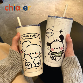 Ly Cốc Giữ Nhiệt Inox 304 HAPPY PUPPY Cute 500ml Chia.bottle