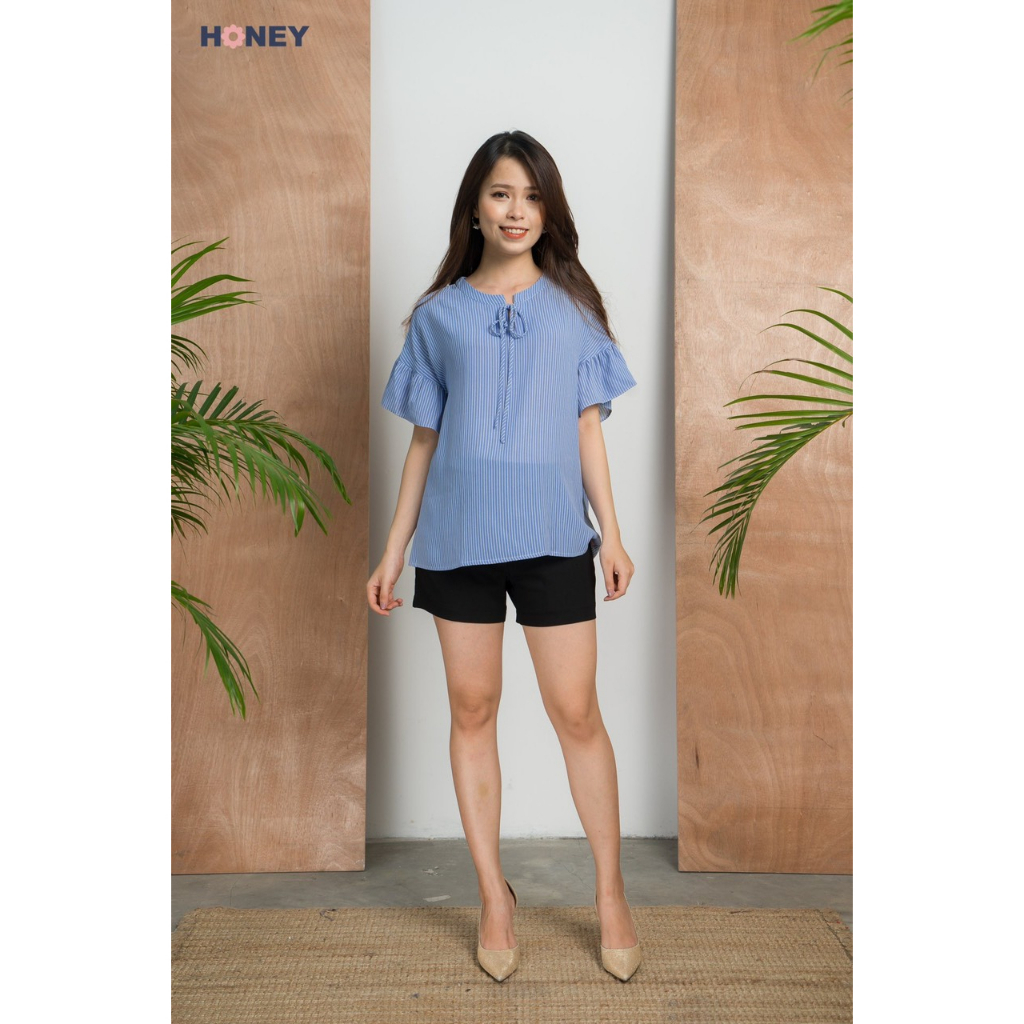 Áo bầu thiết kế công sở chất voan lụa mềm cao cấp, nhiều size - Thời trang đầm bầu cao cấp HONEY