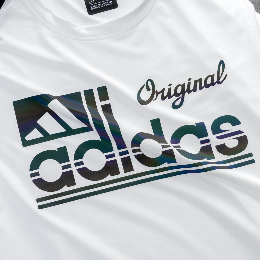 Áo Thun Nam Cổ Tròn Adidas Chất Liệu Thun Lạnh Thiết Kế Thoải Mái Năng Động