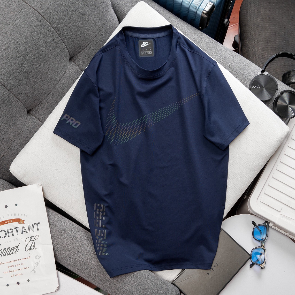 Áo Thun Nam Ni.ke Cổ Tròn Tay Ngắn Thích Hợp Chơi Thể Thao