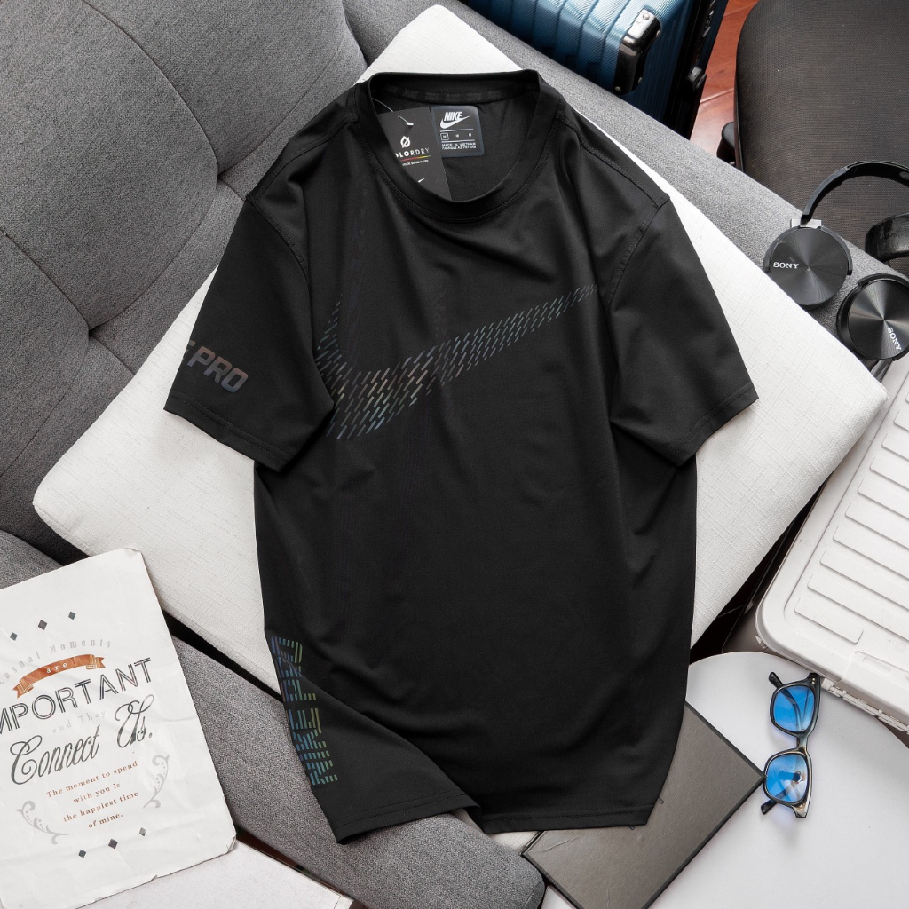 Áo Thun Nam Ni.ke Cổ Tròn Tay Ngắn Thích Hợp Chơi Thể Thao