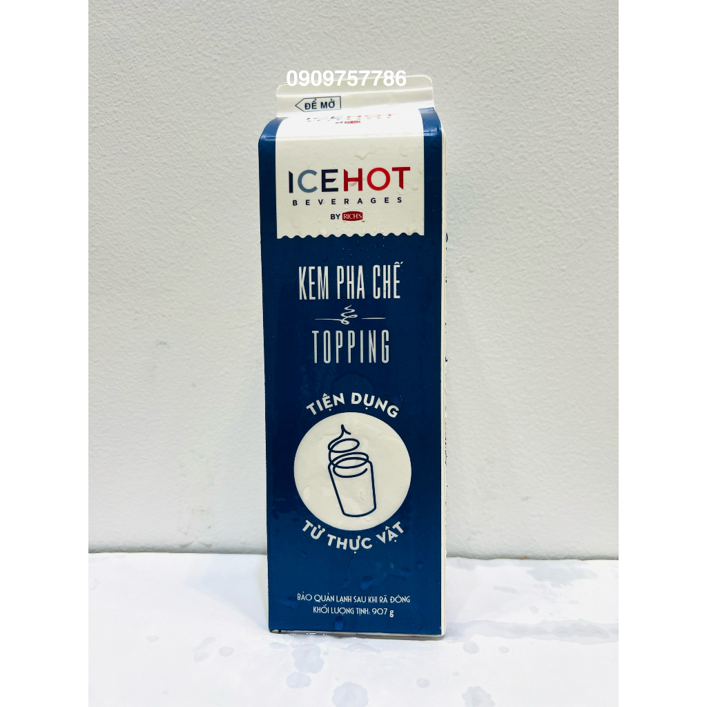 Kem pha chế đa năng Topping base Icehot 907gr