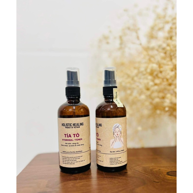Nước cất tía tô, sáng da, tươi mát, mờ nám chai 100ml