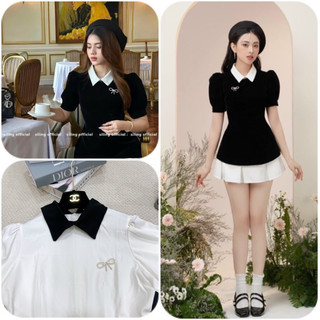 Áo sơ mi bèo tiểu thư kiểu dáng ulzzang Hàn Quốc
