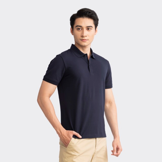 Áo polo nam cao cấp thương hiệu INSIDEMEN vải cá sấu cotton cao cấp ngắn tay giặt ko nhăn vải mái cực sang trọng IPSR11