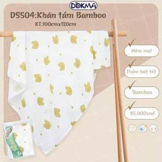 Khăn tắm sợi tre 2 lớp dokma ds504