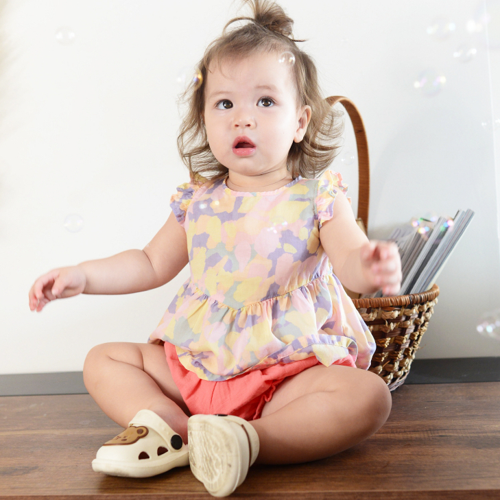 Áo sơ sinh, áo kiểu tay cánh tiên sơ sinh bé gái họa tiết hoa BAA BABY cho bé từ 3 tháng - 12 tháng - B-GN-AL02C-01