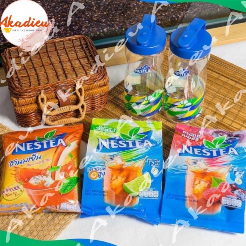 Trà Nestea Thái Lan (trà Sữa, trà Chanh, trà Việt quất) 13-18 gói nhỏ