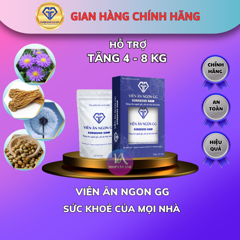 Viên Ăn Ngon GG Tăng 4-8kg sau 30 ngày. Cam Kết Hàng Chính Hãng 100%