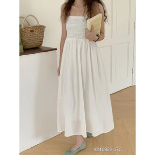 VÁY MAXI TRẮNG XẺ