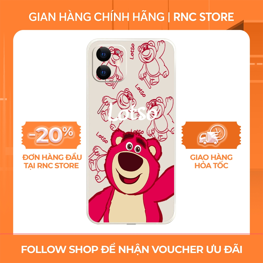 Ốp lưng Realme 7i/Realme C15/....viền bảo vệ camera hình Lotso BST6