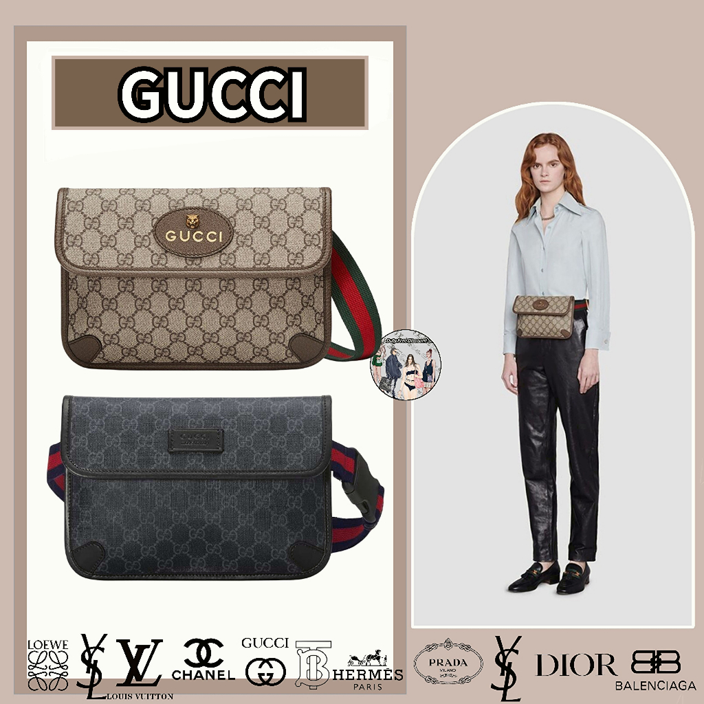 gucci/GG Supreme canvas bag bag/phong cách mới nhất/đại lý mua hàng chính hãng/sản phẩm giảm giá miễn thuế