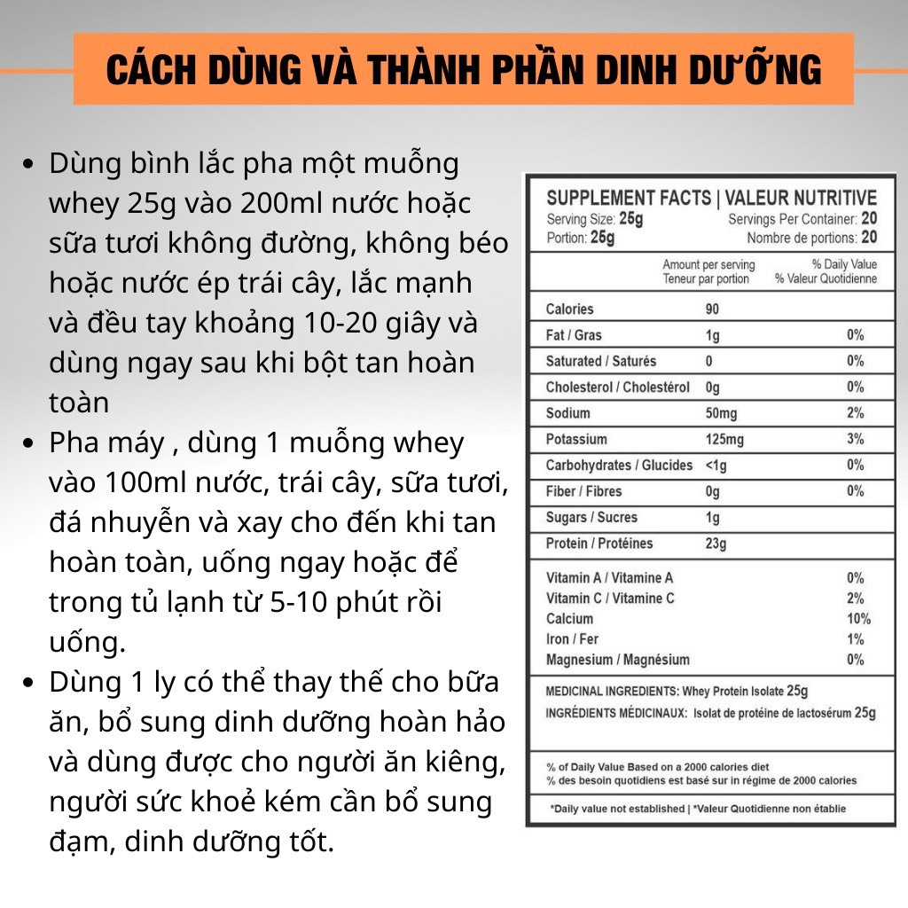 Whey Protein Isolate Mx Plus Tăng Cơ Giảm Mỡ - Mr Nhat Healthy