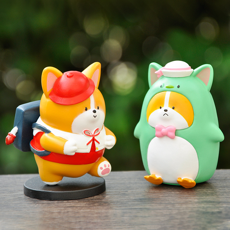 Mô hình tiểu cảnh Corgi Foodie Ráp nhiều kiểu dáng đáng yêu dùng làm mô hình tiểu cảnh, quà tặng bạn bè