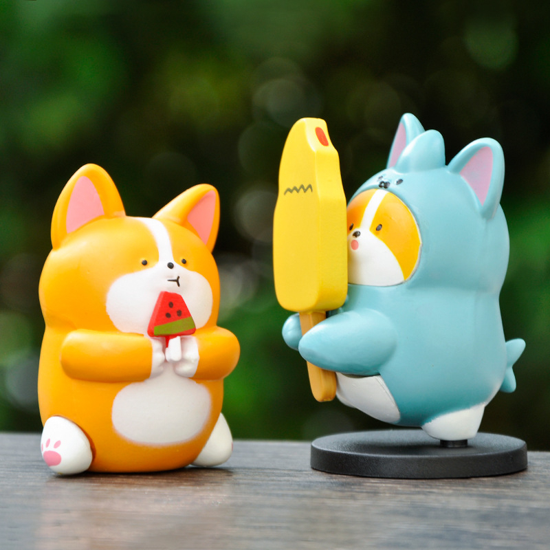 Mô hình tiểu cảnh Corgi Foodie Ráp nhiều kiểu dáng đáng yêu dùng làm mô hình tiểu cảnh, quà tặng bạn bè