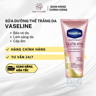 Serum dưỡng thể trắng da vaseline - gluta-hya serum burst lotion dewy radiance 10x 300ml