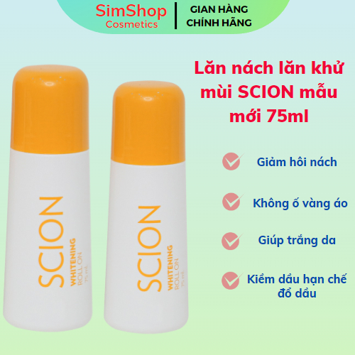 Lăn khử mùi SCION mẫu mới 75ml giảm mùi mồ hôi vùng da dưới cạnh tay SimShop102