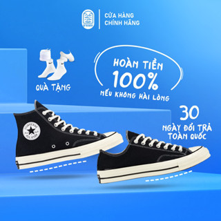 Giày Converse chính hãng bản 1970s, cổ cao cổ thấp, màu đen cho nam nữ Present Original Sneakers