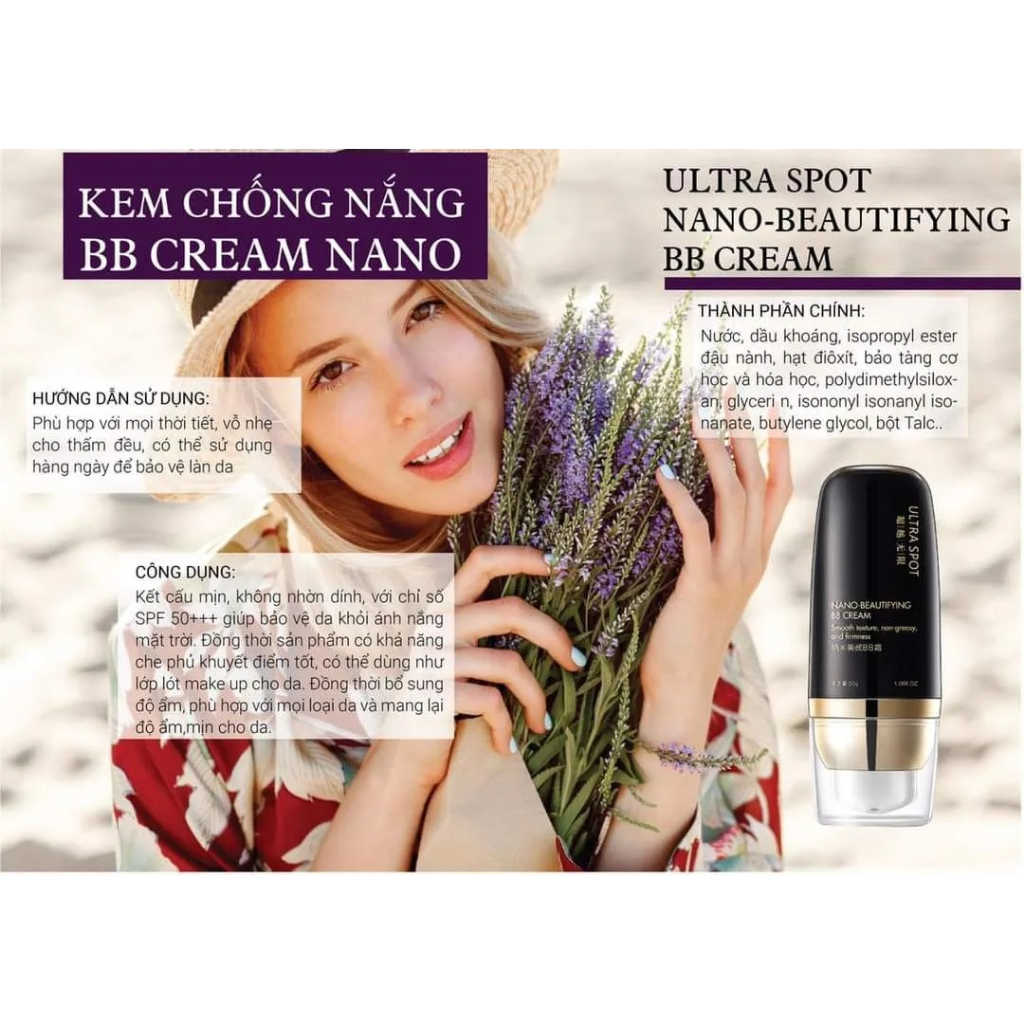 Kem Chống Nắng Nano Beautyfying BB Cream Ultra Spot