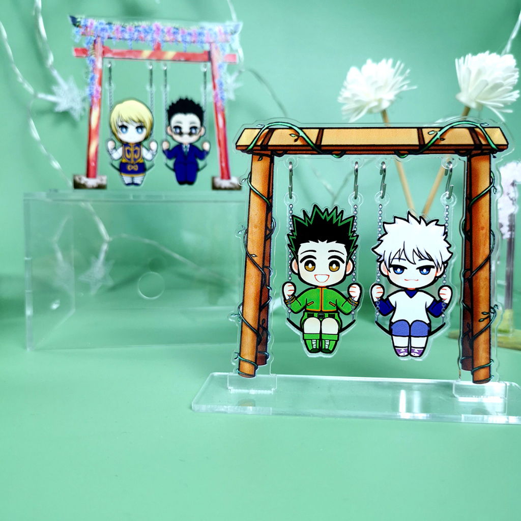 Standee Xích Đu Anime Hunter X Hunter Tùy Chọn Nhân Vật Chưa Kèm Khung Xích Đu, Mô Hình Acrylic Mica Để Bàn