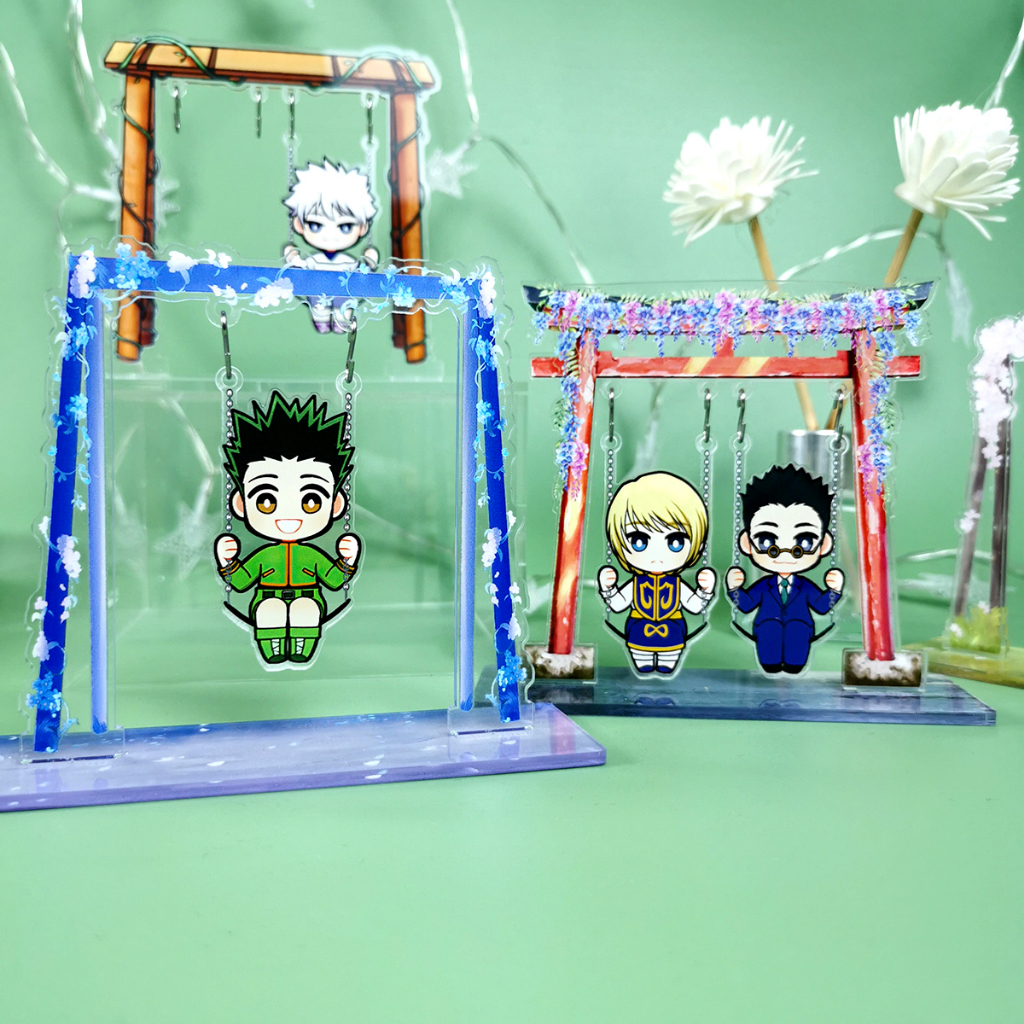 Standee Xích Đu Anime Hunter X Hunter Tùy Chọn Nhân Vật Chưa Kèm Khung Xích Đu, Mô Hình Acrylic Mica Để Bàn
