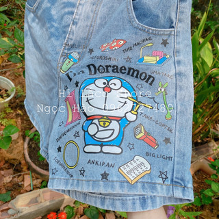 [ORDER] Quần short jean doremon, doraemon