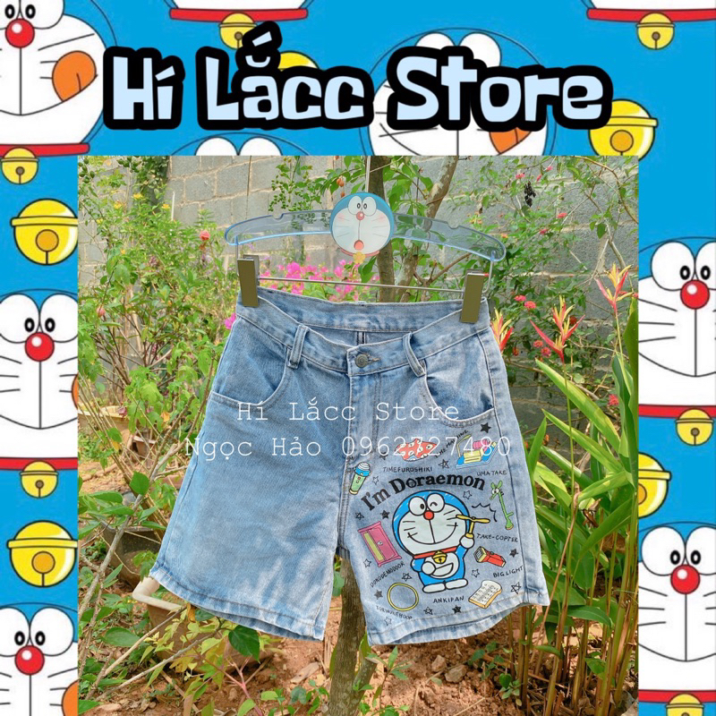 [ORDER] Quần short jean doremon, doraemon
