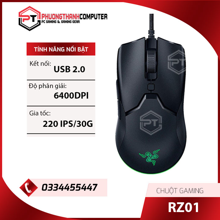 Chuột Gaming Razer DeathAdder Essential RZ01 Black" chính hãng" chuột chơi game Pubg Liên Minh Gata 5