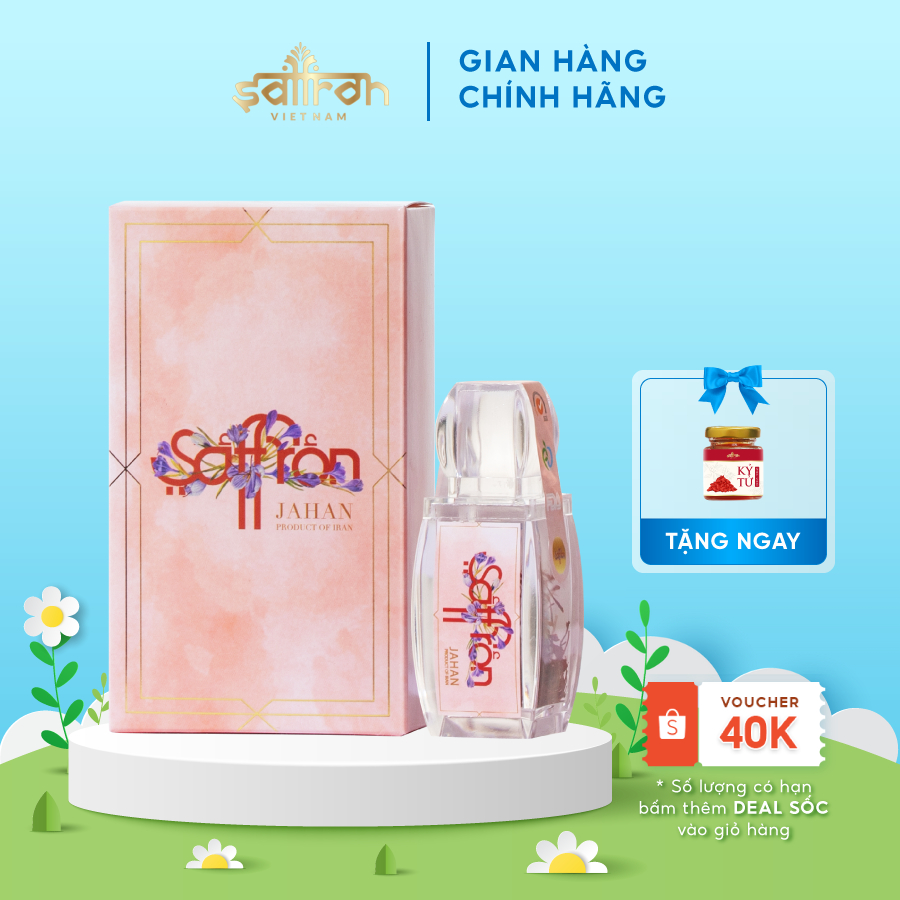 Nhụy Hoa Nghệ Tây Saffron Supper Negin Jahan 1Gr/hộp thuộc thương hiệu Saffron Việt Nam