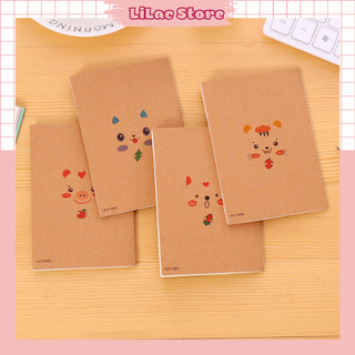 Sổ Tay Mini Kraft Vintage Hoạt Hình Dễ Thương