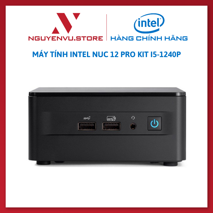Máy tính Intel NUC 12 Pro Kit i5-1240P (RNUC12WSHI50000) - Hàng Chính Hãng