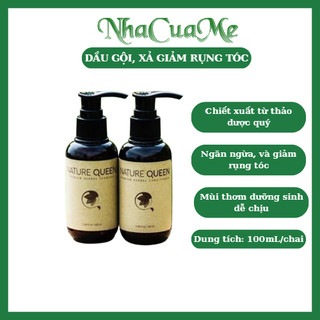 Nature Queen - Bộ gội xả nuôi dưỡng tóc và ngăn rụng tóc từ thảo dược 100ml