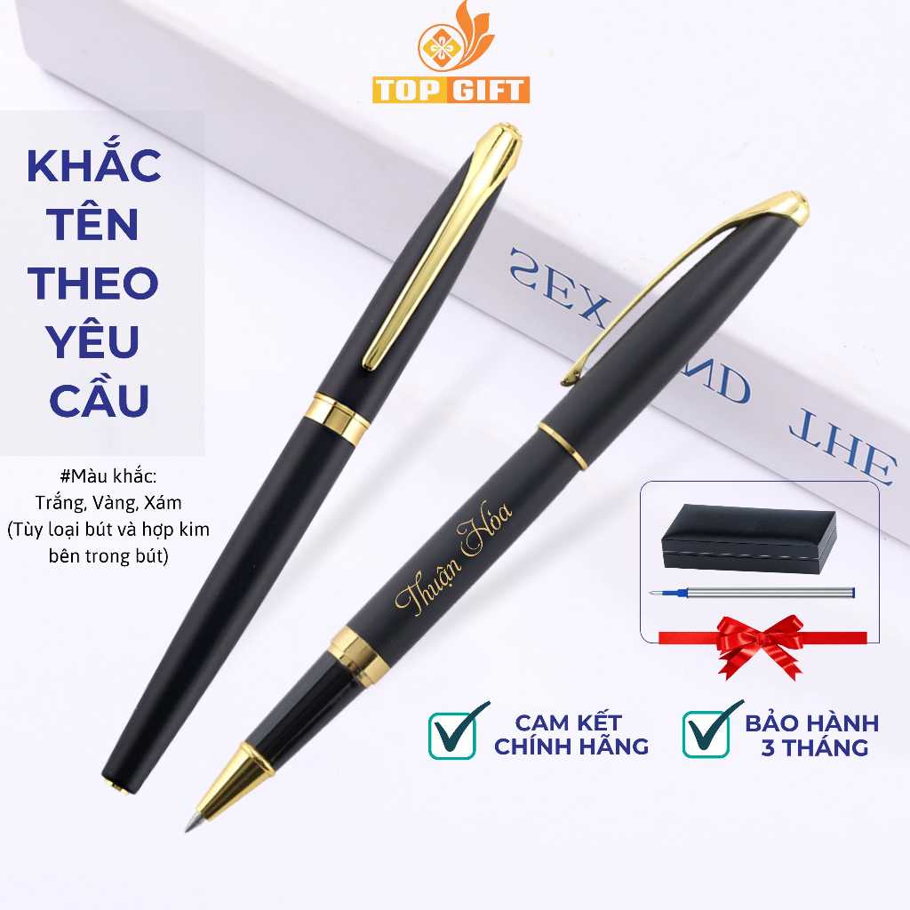 Bút ký tên cao cấp TopGift LOGIN khắc tên theo yêu cầu thích hợp làm Quà sinh nhật sếp bạn bè