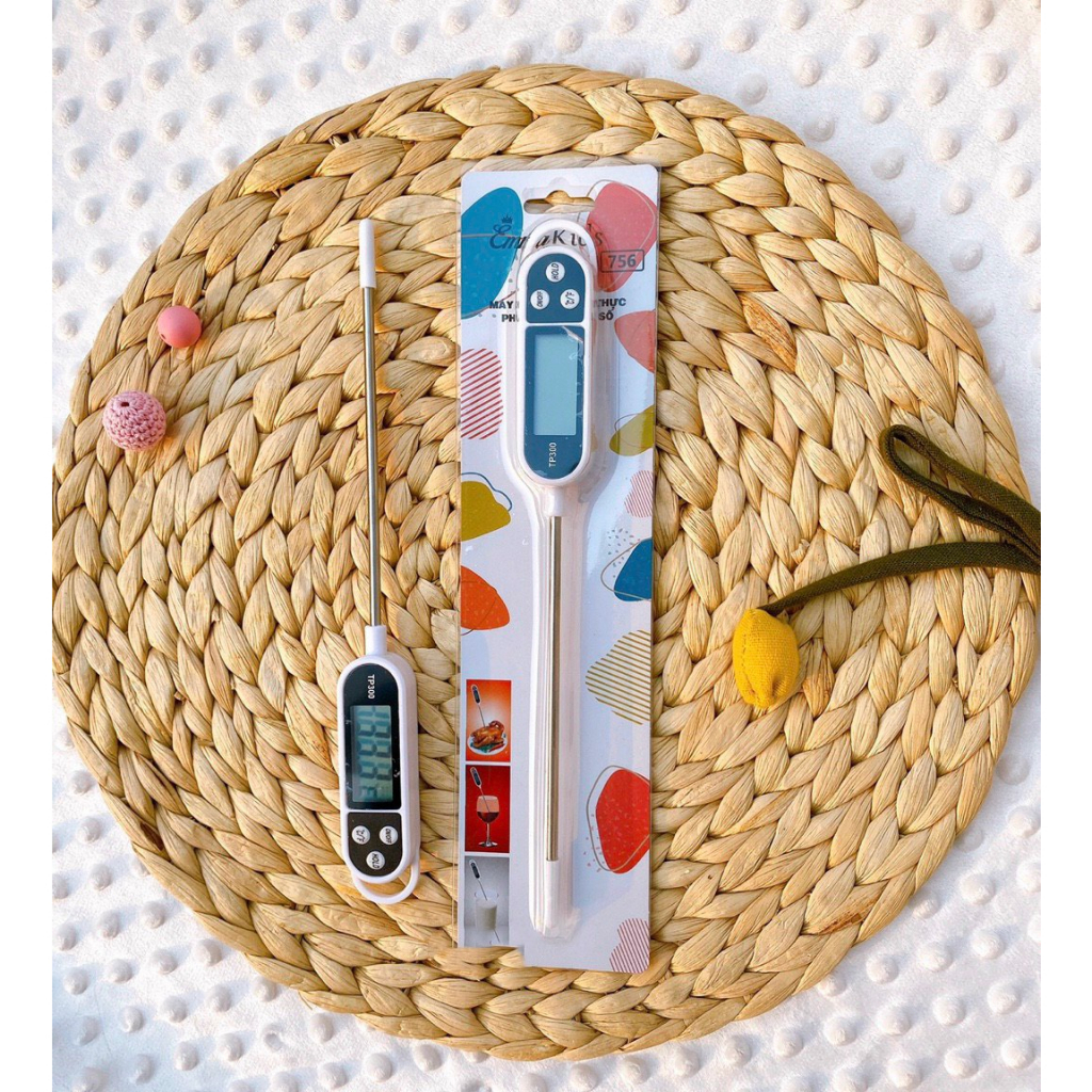 Que đo Emma Kids đo nước pha sữa -  nhiệt độ thực phẩm nấu ăn, làm bánh, nước tắm cho bé