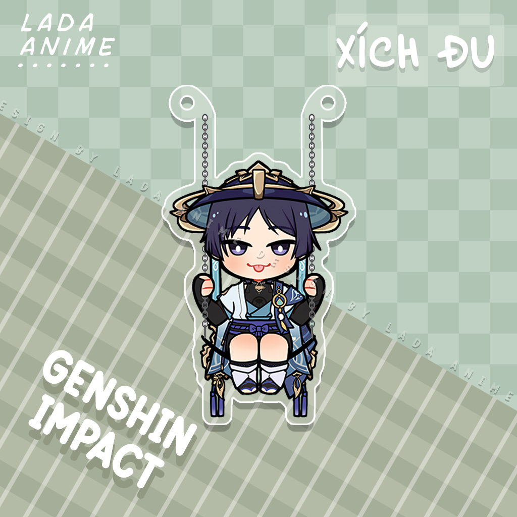 Standee Xích Đu Genshin Impact Tùy Chọn Nhân Vật Chưa Kèm Khung Xích Đu, Mô Hình Acrylic Mica Game Trang Trí Để Bàn