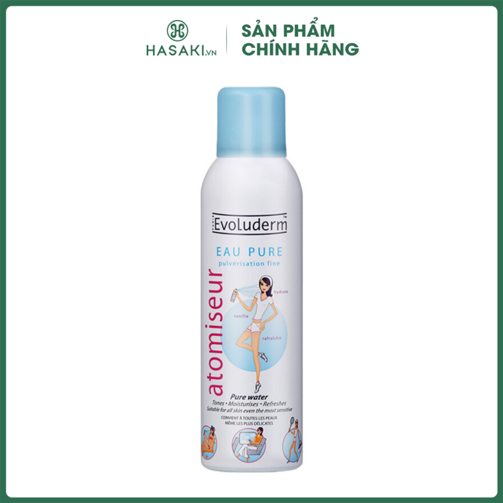 Xịt Khoáng Evoluderm Atomiseur Eau Pure Evoluderm 150ml