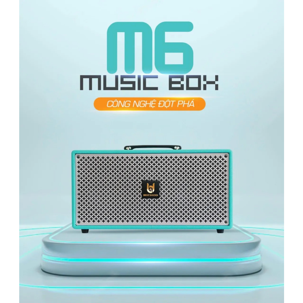 Loa Kéo Best Sound M6 - Loa Karaoke Bluetooth Di Động Âm Thanh Sống Động, Tặng Kèm 2 Micro Karaoke Siêu Nhẹ, Loa Được Tí
