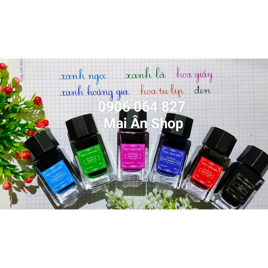 Mực Cánh Diều Cao Cấp - Nhanh Khô - Màu Tươi Sáng Tự Nhiên - Nhập Khẩu Châu Âu