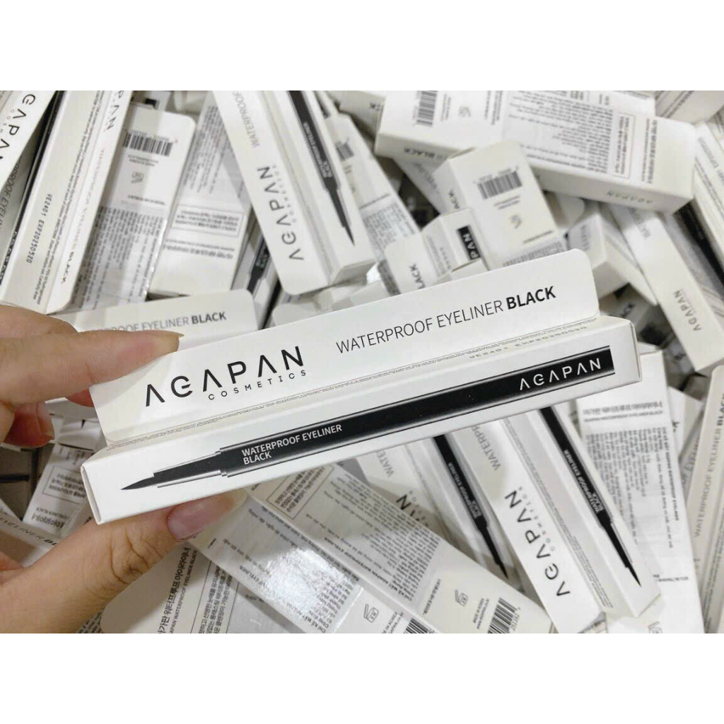 Kẻ Mắt Dạ Không Lem, Không Trôi AGAPAN WATERPROOF EYELINER BLACK