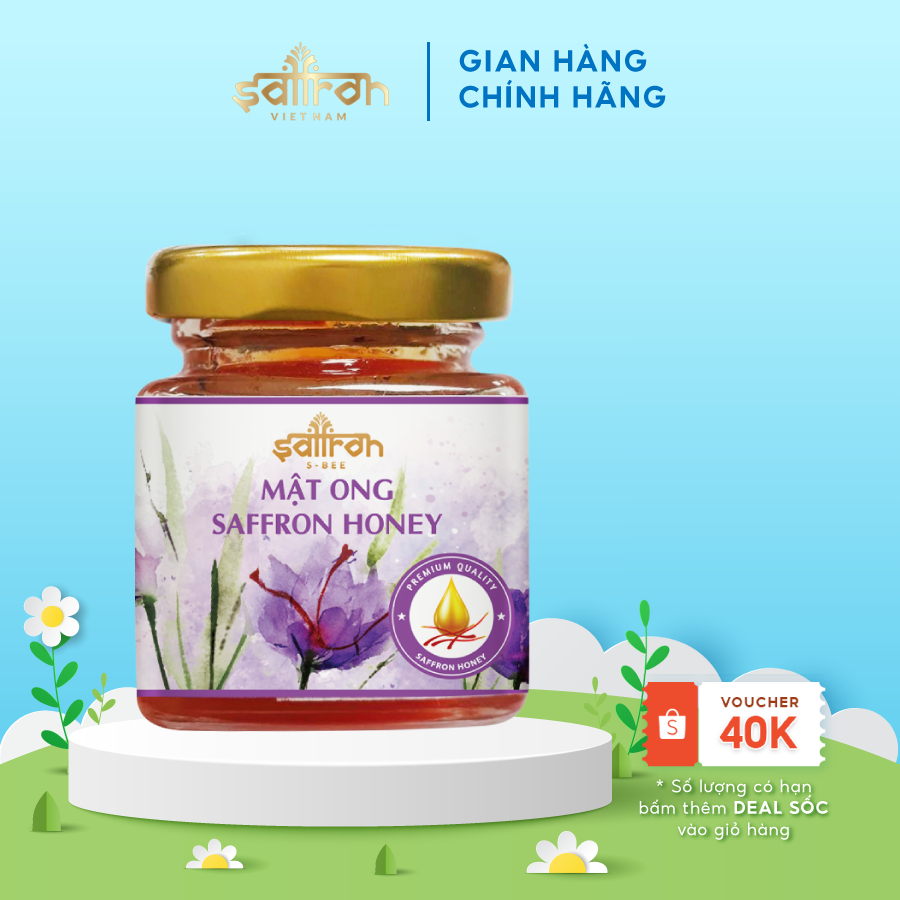 Mật ong Saffron Nhụy Hoa Nghệ Tây 50ml/lọ thương hiệu Saffron Việt Nam