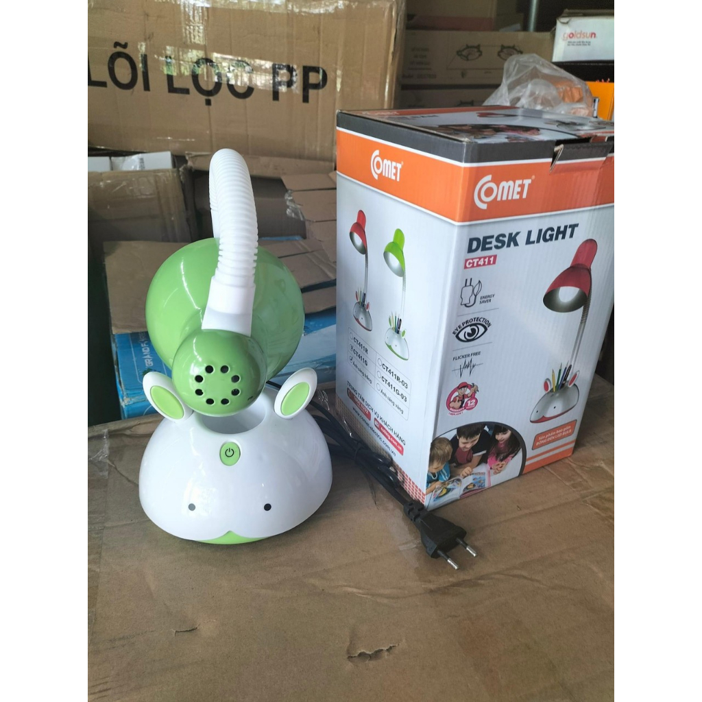 Đèn Bàn Học Sinh Comet CT411 ( Đã bao gồm bóng 5W) có ngăn đựng dụng cụ