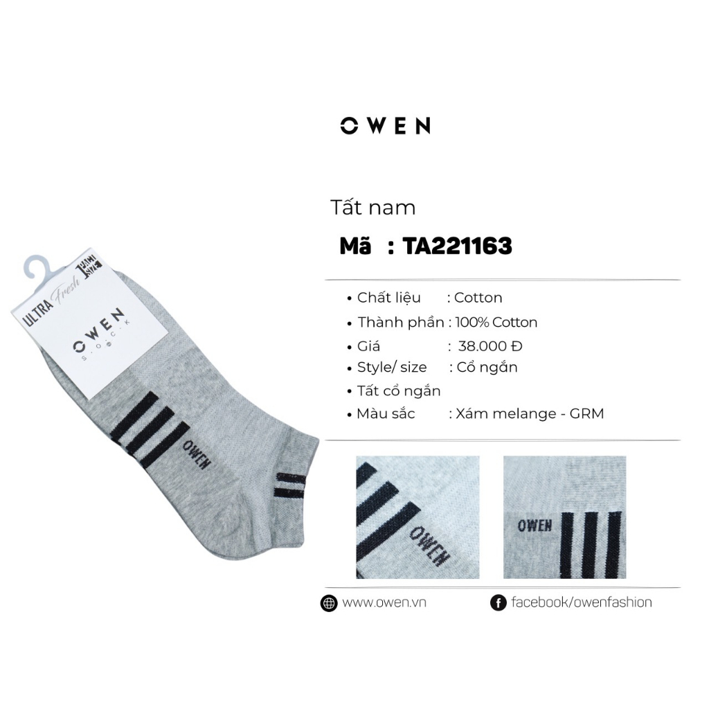 OWEN TẤT CỔ NGẮN TA221163