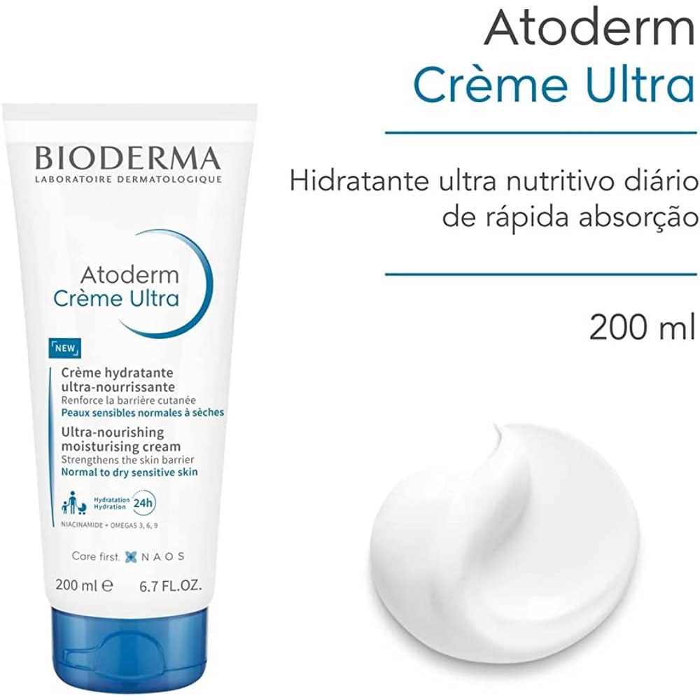 Kem dưỡng ẩm chuyên sâu Bioderma Atoderm Crème Ultra  cho da nhạy cảm, da khô và rất khô