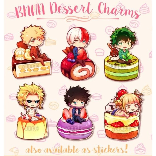 Sticker, hình dán Anime My hero academia - học viện anh hùng  dạng set mẫu mã đa dạng